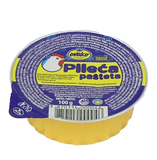 Pâté poulet halal Ovako 100g